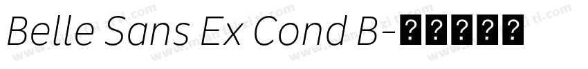Belle Sans Ex Cond B字体转换